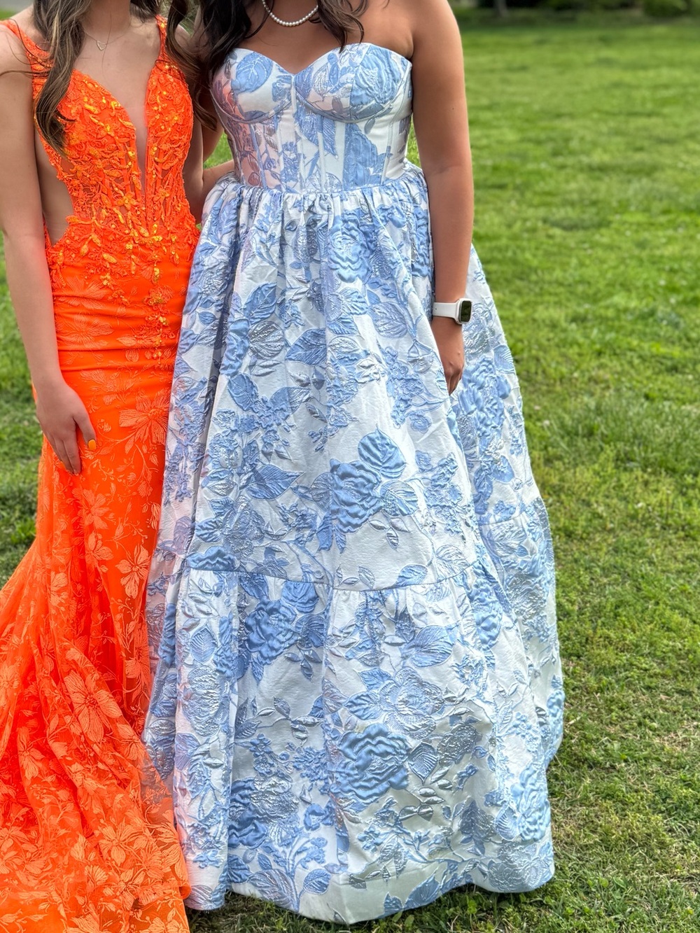 Blue Elegant Prom Dress